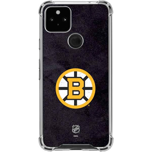 NHL Boston Bruins Distressed Google Pixel 4a 5G Clear Case
